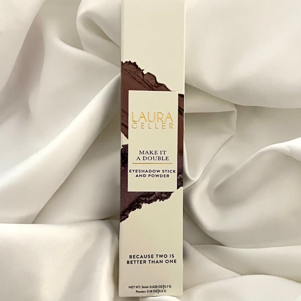 Laura Geller Make it a Double Eyeshadow Stick & Powder in Cognac